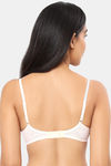 Amante Padded Wired Full Coverage Lace Bra - Angel White Bridal Red — thumbnail 3